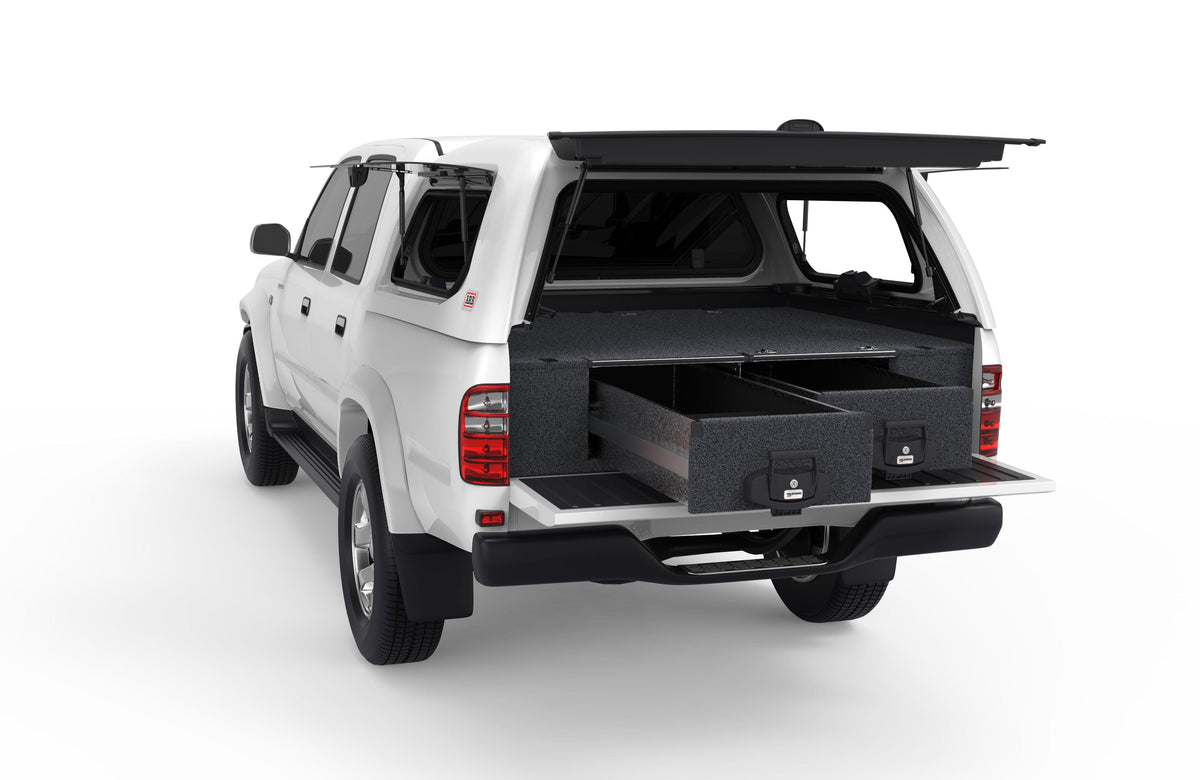 Fixed Floor Drawers - Toyota Hilux Dual Cab Sr5 A Deck 11/1997-02/2005
