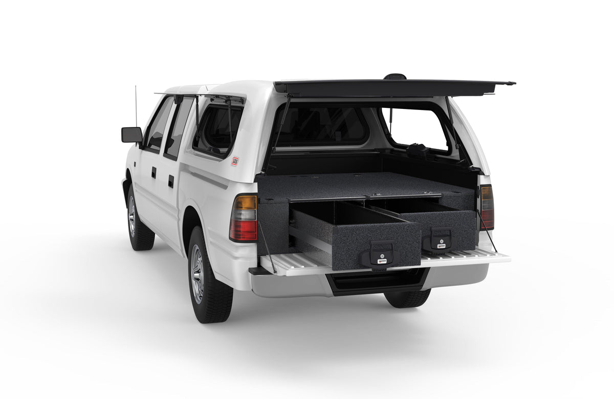 Fixed Floor Drawers - Holden Rodeo Dual Cab 01/1988-11/2002
