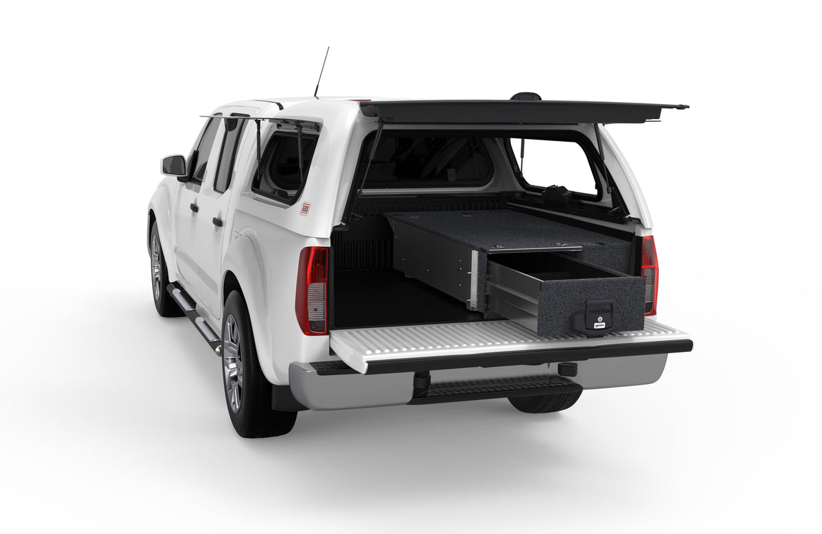 Fixed Floor Drawer - Nissan Navara D40 Rx Dual Cab 11/2005-03/2015
