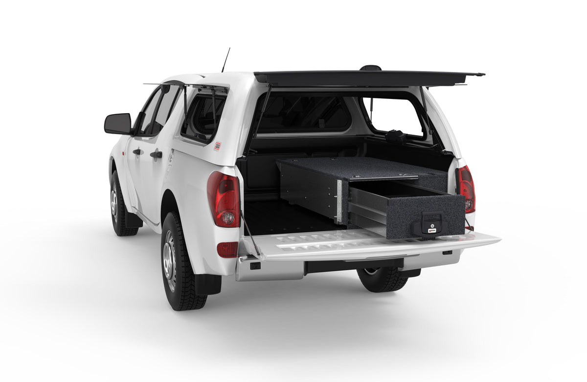 Fixed Floor Drawer - Mitsubishi Triton Ml Dual Cab 08/2006-09/2009