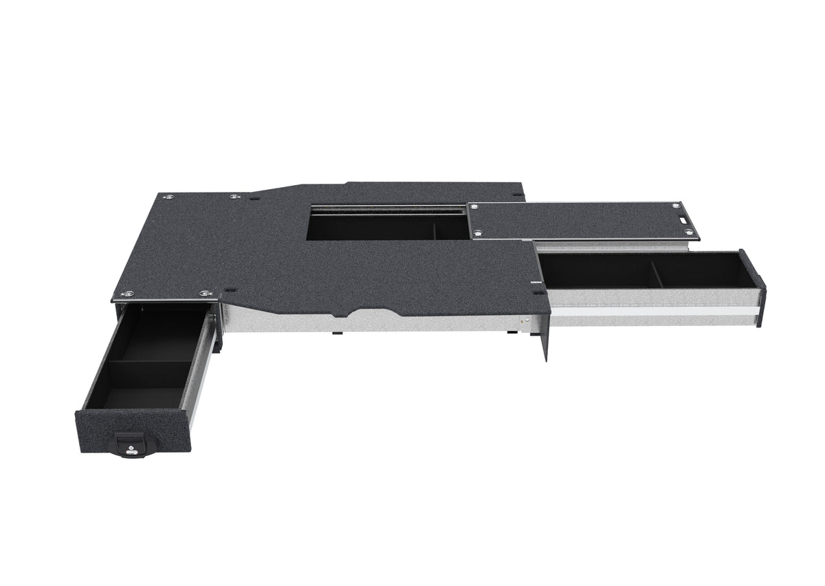 Fixed Floor Side Drawers & Single Roller Floor Rear Drawers - Ldv G10+ Van 07/2021-current