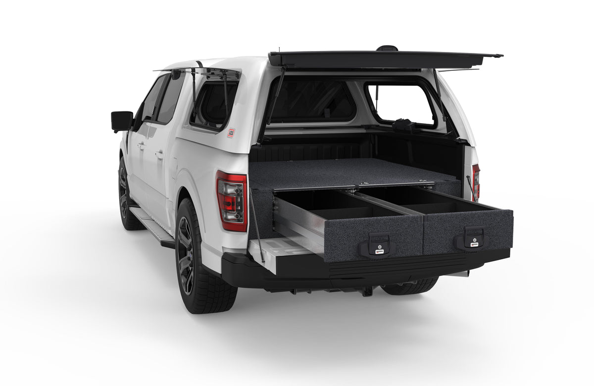 Fixed Floor Drawers - Ford F150 Lwb Max Internal Tray Length 1700mm 5'7'' 10/2023-current