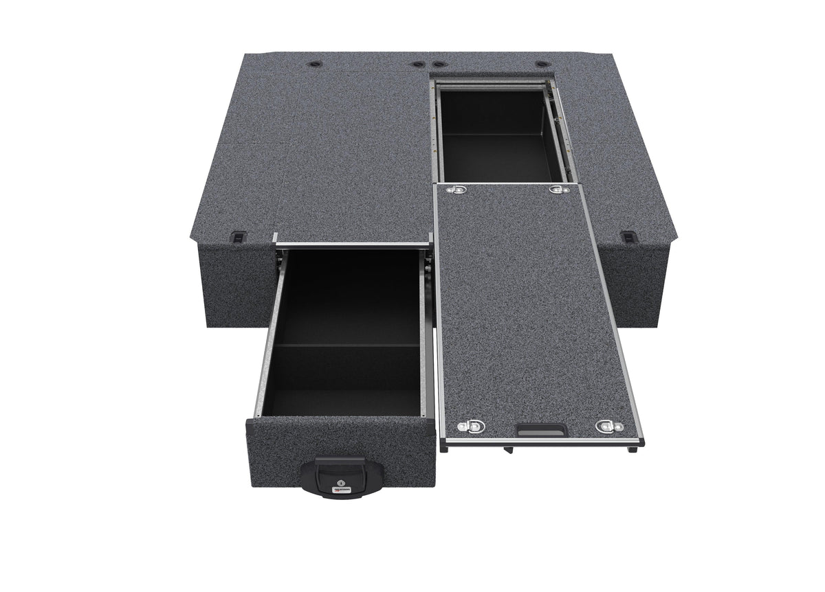 Single Roller Floor Drawers - Toyota Hilux Dual Cab Sr5 J Deck 03/2005-09/2015