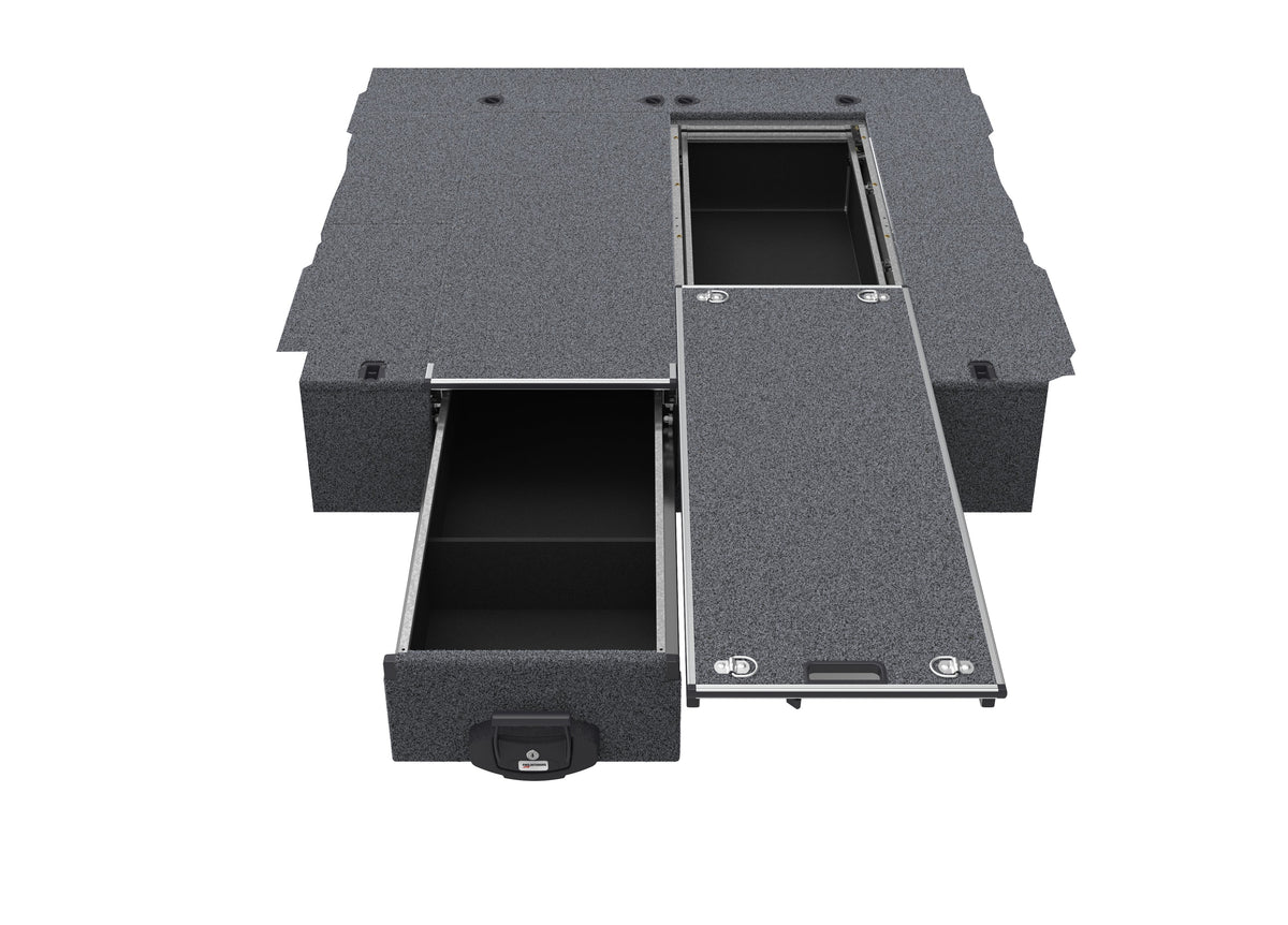 Single Roller Floor Drawers - Ford F150 Max Internal Tray Length 1700mm 5'7'' 10/2023-current