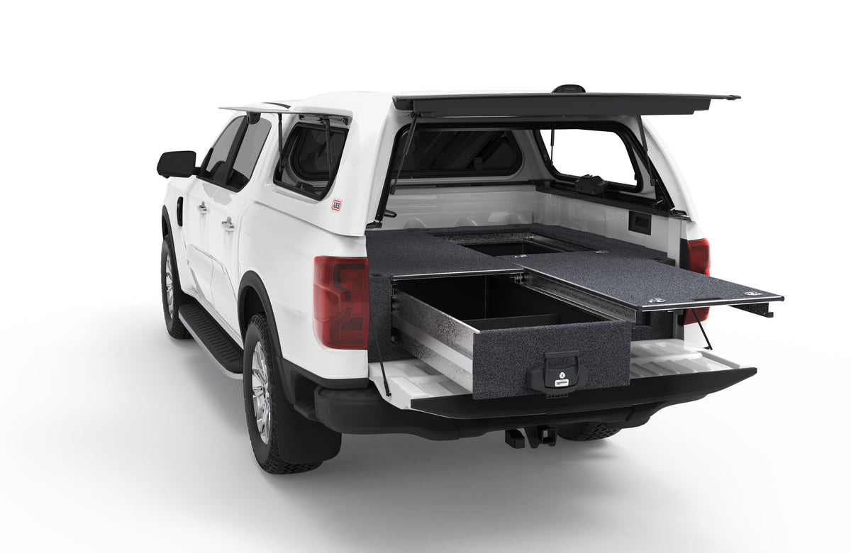 Single Roller Floor Drawers - Ford Next Generation Ranger Dual Cab 07/2022-current