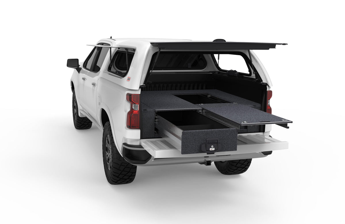 Single Roller Floor Drawers - Chevrolet Silverado 1500 Max Internal Tray Length 1700mm 5'7'' 01/2020-current