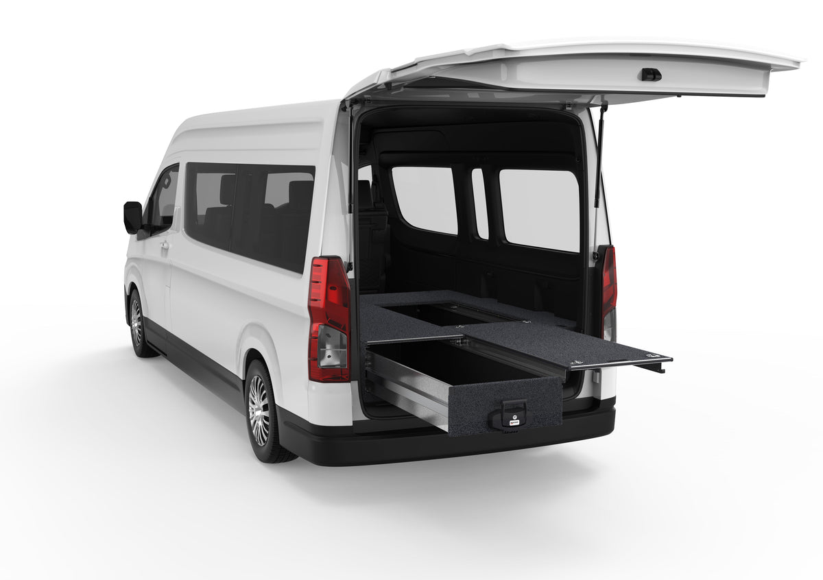 Single Roller Floor Drawers - Toyota Hiace Slwb Van 08/2022-current