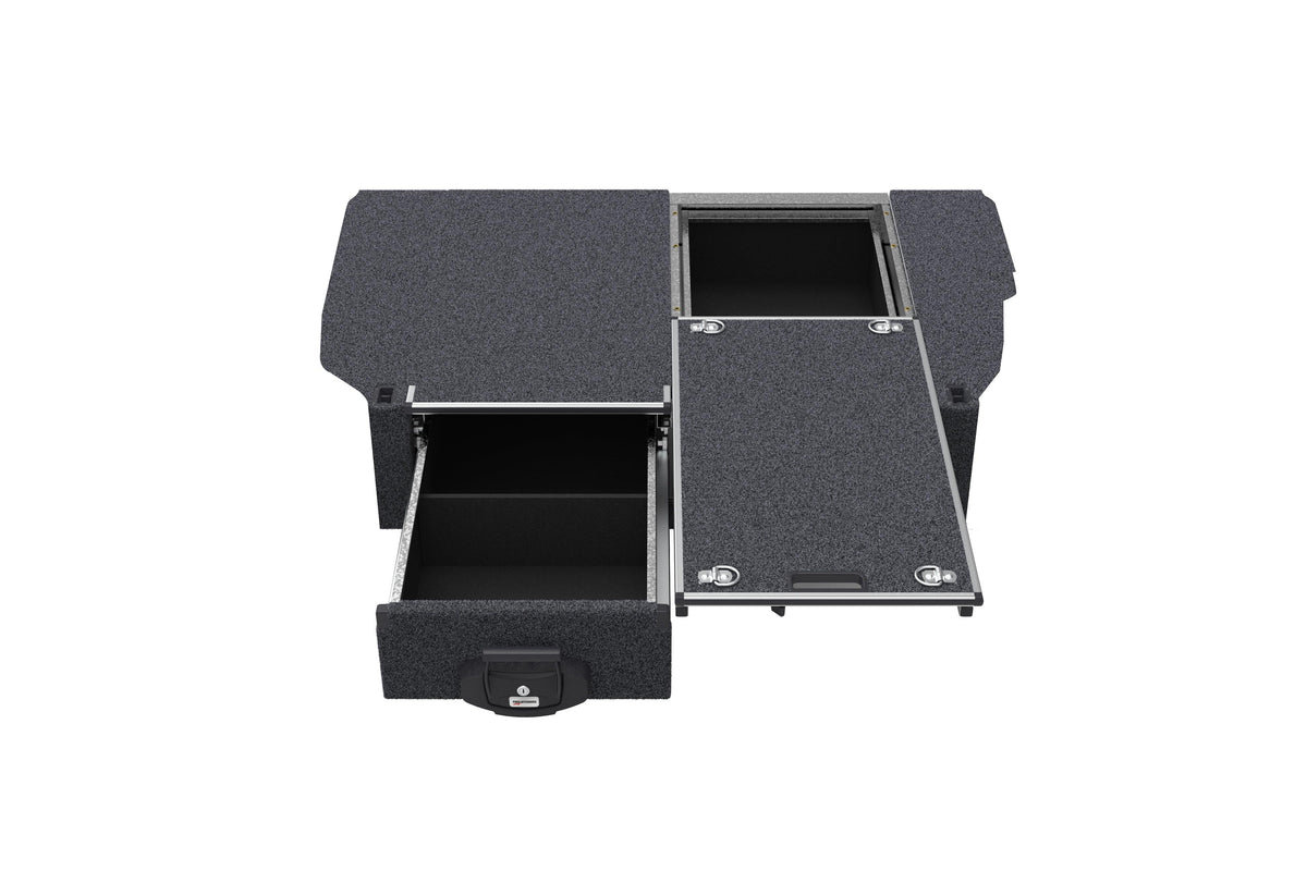 Single Roller Floor Drawers - Toyota Landcruiser Prado 120 Series Wagon With Rear Air Con 10/2002-09/2009