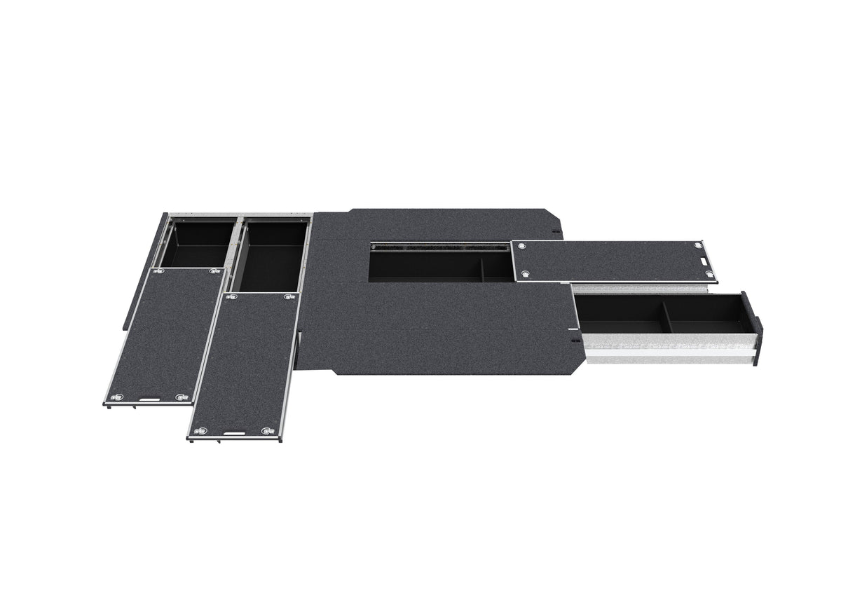 Dual Roller Floor Side Drawers & Single Roller Floor Rear Drawers - Toyota Hiace Van 05/2019-current