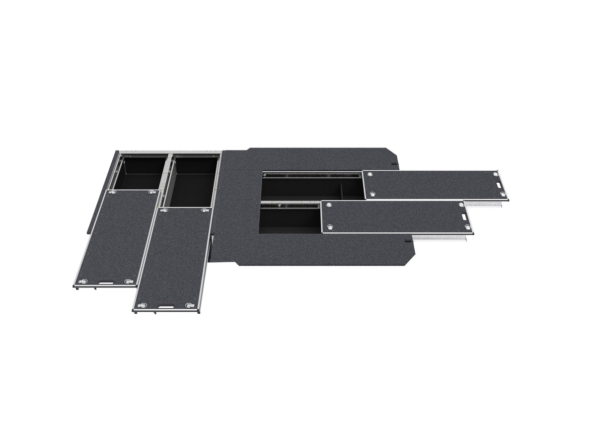 Dual Roller Floor Side Drawers & Dual Roller Floor Rear Drawers - Toyota Hiace Van 05/2019-current