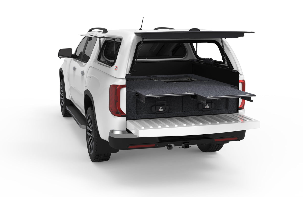 Dual Roller Floor Drawers - Volkswagen Amarok Generation 2 Dual Cab 05/2023-current