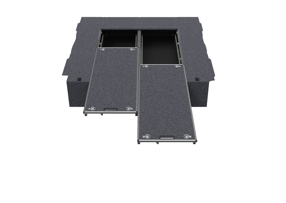 Dual Roller Floor Drawers - Ford F150 Max Internal Tray Length 1700mm 5'7'' 10/2023-current