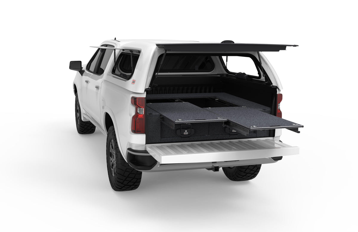 Dual Roller Floor Drawers - Chevrolet Silverado 1500 Max Internal Tray Length 1700mm 5'7'' 01/2020-current