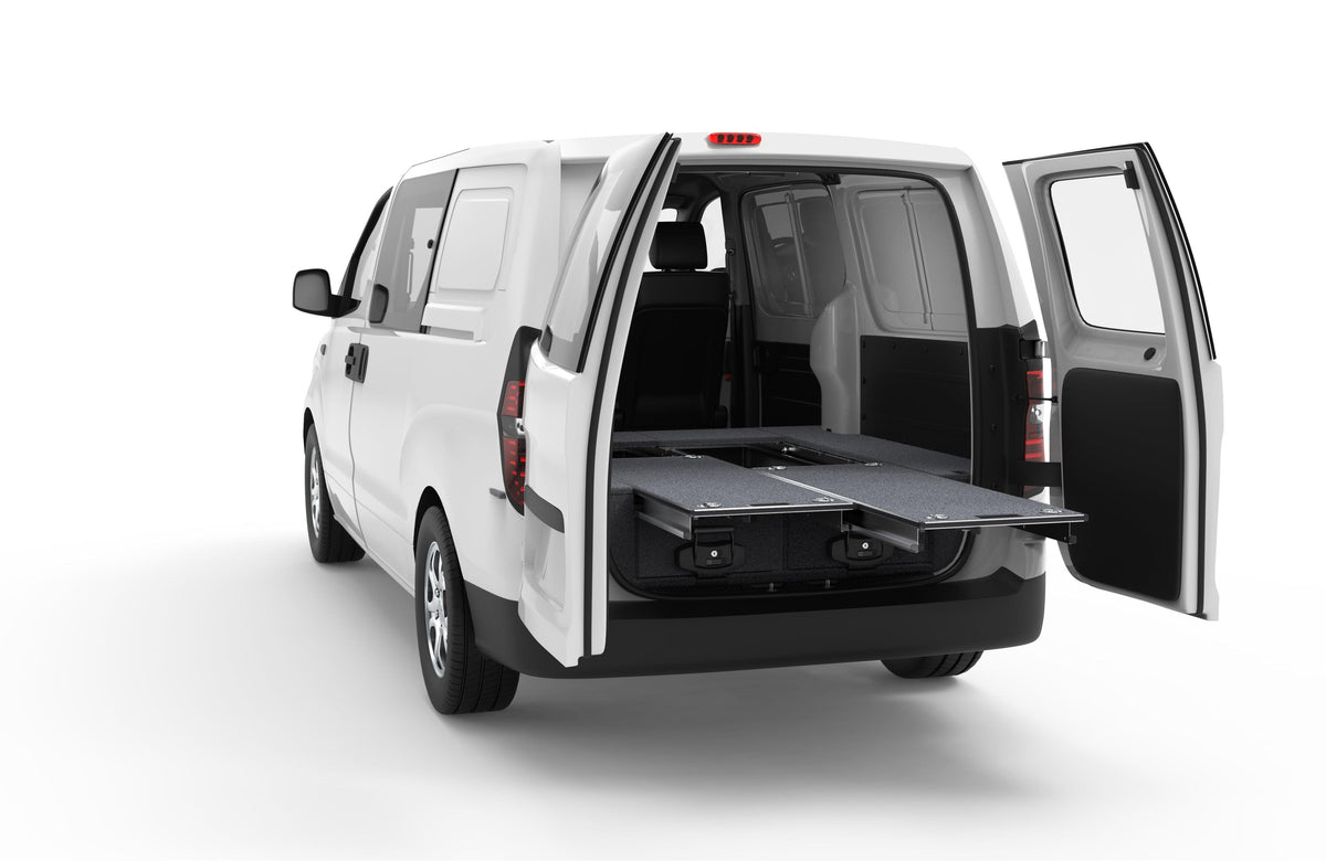 Dual Roller Floor Drawers - Hyundai Iload Van 01/2009-12/2021