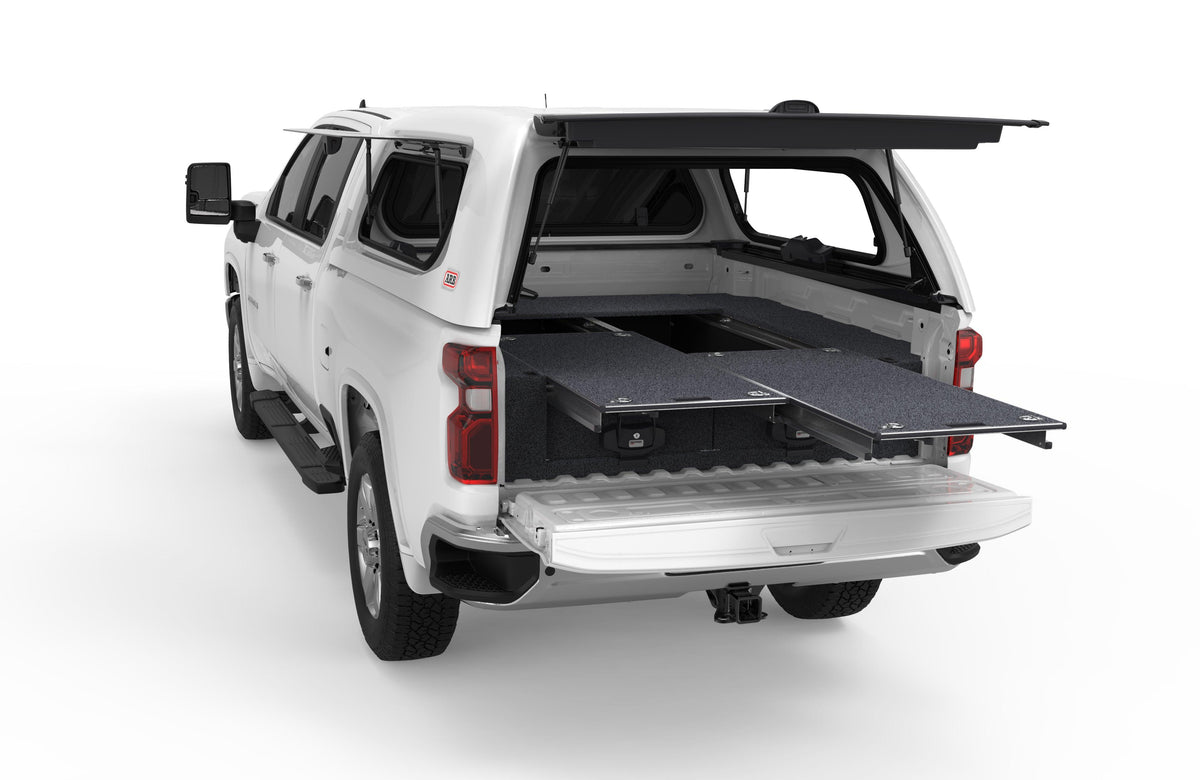 Dual Roller Floor Drawers - Chevrolet Silverado 2500 Max Internal Tray Length 1900mm 6'4'' 01/2020-current