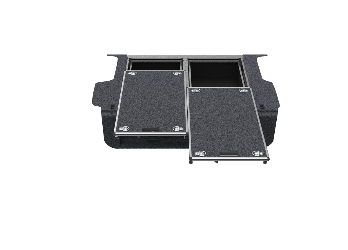 Dual Roller Floor Drawers - Toyota Landcruiser Prado 150 Series Gxl/vx/kakadu Wagon 11/2009-current