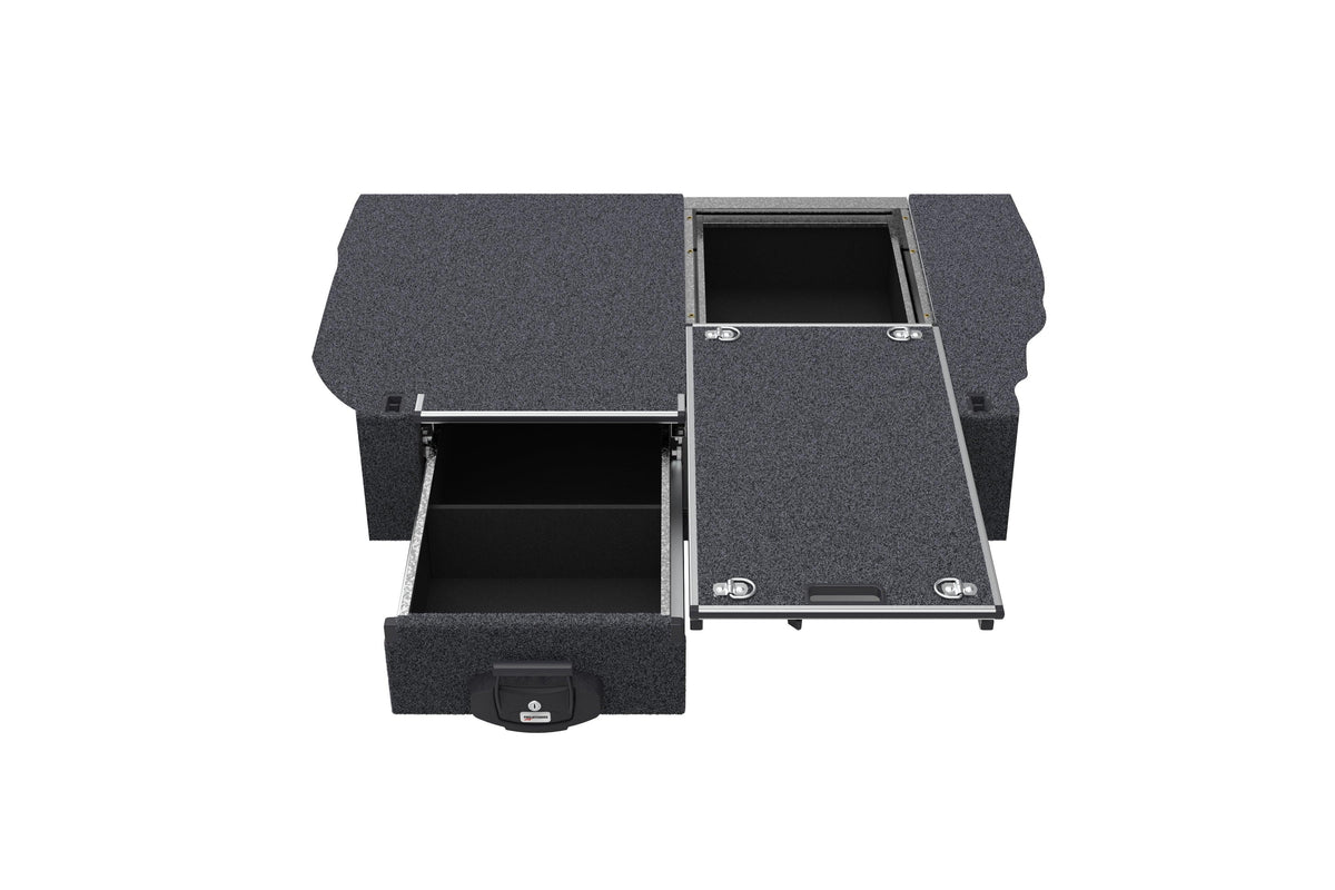 Single Roller Floor Drawers - Toyota Landcruiser Prado 90 Series Vx Wagon 01/1996-12/1999