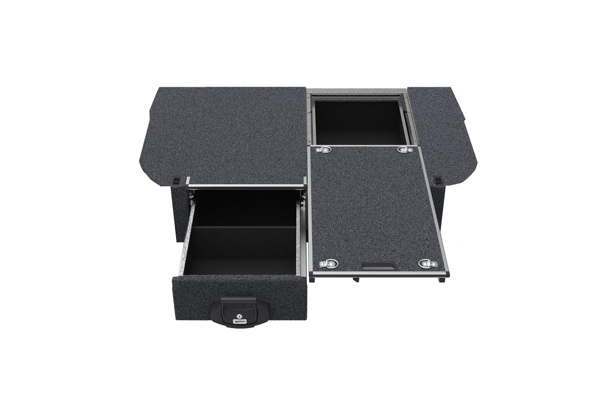 Single Roller Floor Drawers - Toyota Landcruiser Prado 90 Series Wagon Without Rear Air Con 01/1996-09/2002
