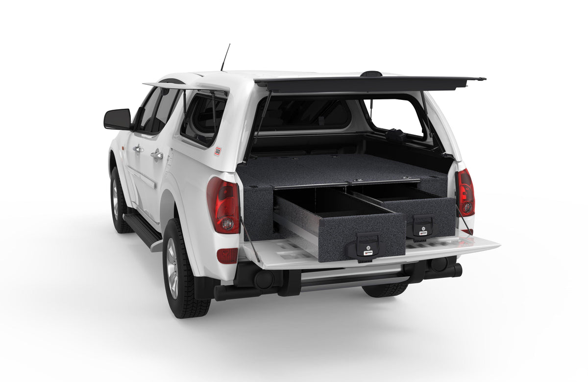 Fixed Floor Drawers - Mitsubishi Triton Mn Dual Cab 10/2009-02/2015