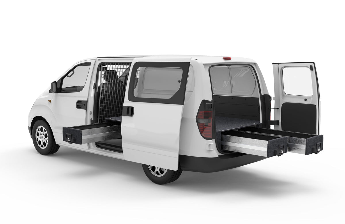 Fixed Floor Side Drawers & Fixed Floor Rear Drawers - Hyundai Iload Van 01/2009-12/2021