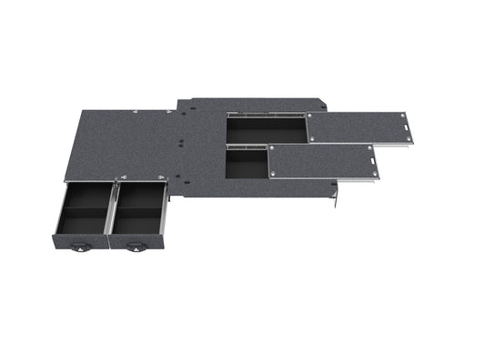 Fixed Floor Side Drawers & Dual Roller Floor Rear Drawers - Toyota Hiace Slwb Van 08/2022-current