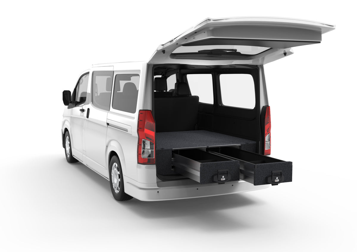 Fixed Floor Drawers - Toyota Hiace Van 5 Seater Crew Cab 05/2019-current