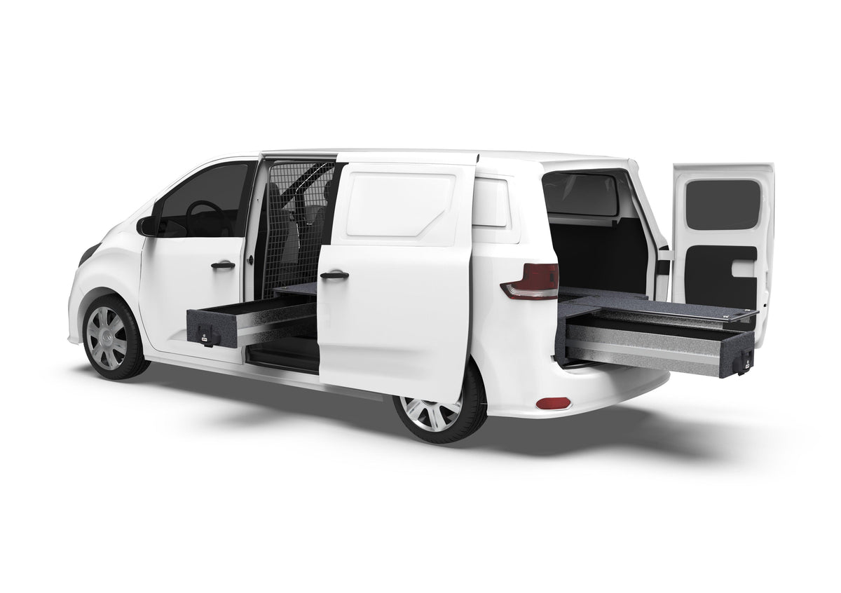 Fixed Floor Side Drawers & Single Roller Floor Rear Drawers - Ldv G10+ Van 07/2021-current