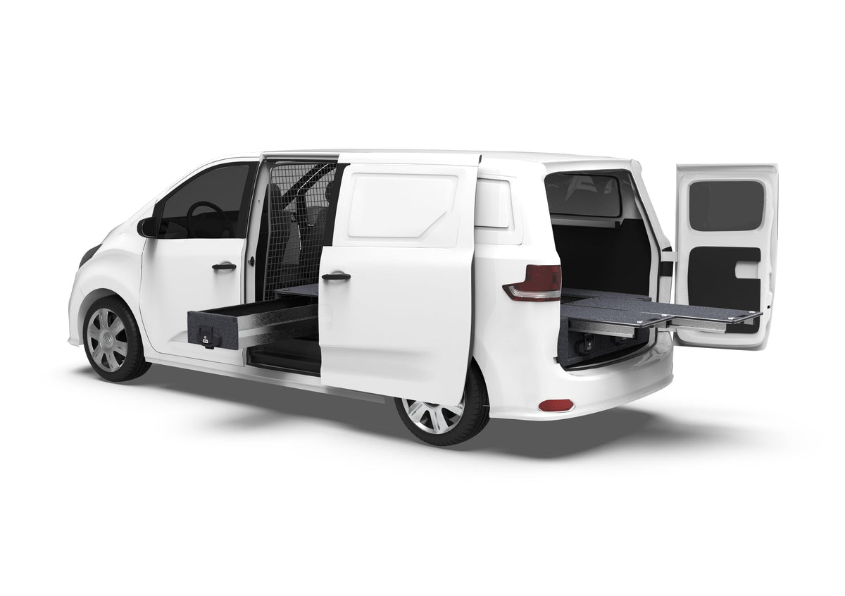 Fixed Floor Side Drawers & Dual Roller Floor Rear Drawers - Ldv G10+ Van 07/2021-current