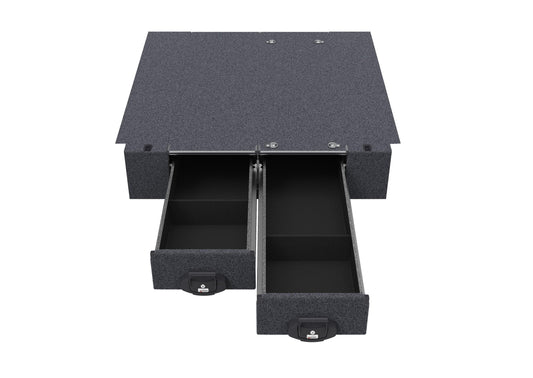 Fixed Floor Drawers - Nissan Navara D40 Rx King/extra Cab 11/2005-03/2015