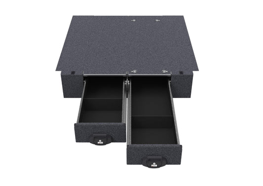 Fixed Floor Drawers - Nissan Navara D40 Stx King/extra Cab 11/2005-03/2015