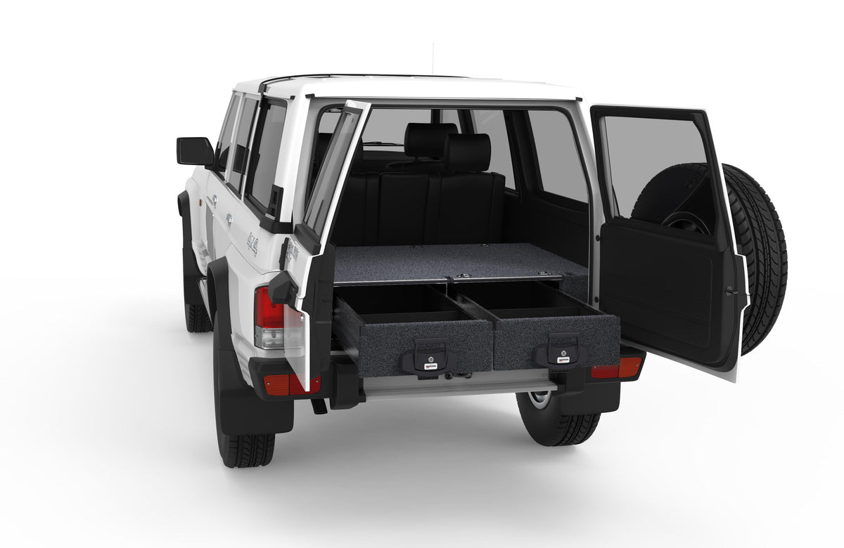 Fixed Floor Drawers - Nissan Patrol Gq Wagon And Swb 01/1988-10/1997