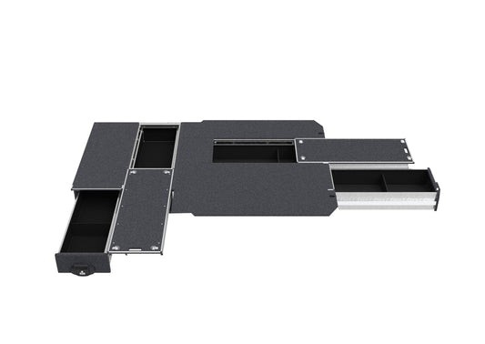 Single Roller Floor Side Drawers & Single Roller Floor Rear Drawers - Toyota Hiace Van 05/2019-current