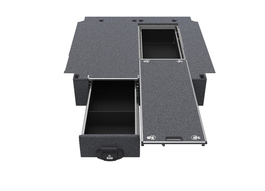 Single Roller Floor Drawers - Nissan Navara D22 Dual Cab 04/1997-03/2015