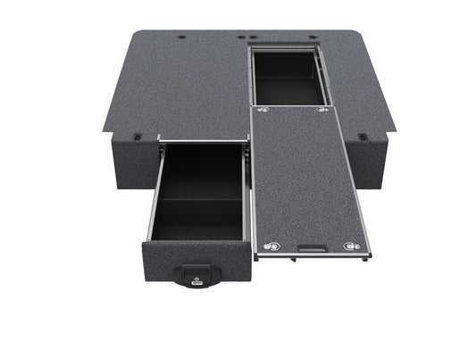 Single Roller Floor Drawers - Nissan Navara D40 Rx Dual Cab 11/2005-03/2015