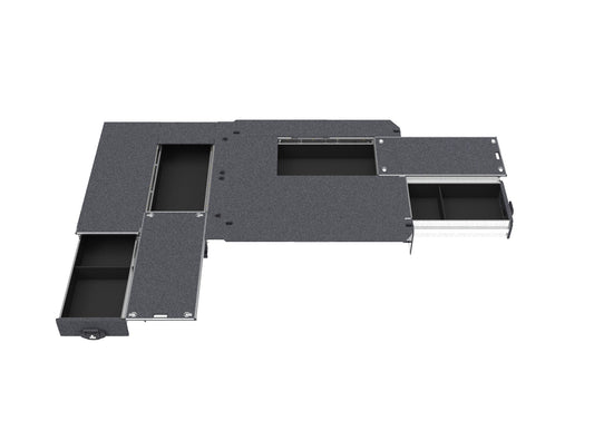 Single Roller Floor Side Drawers & Single Roller Floor Rear Drawers - Toyota Hiace Slwb Van 08/2022-current