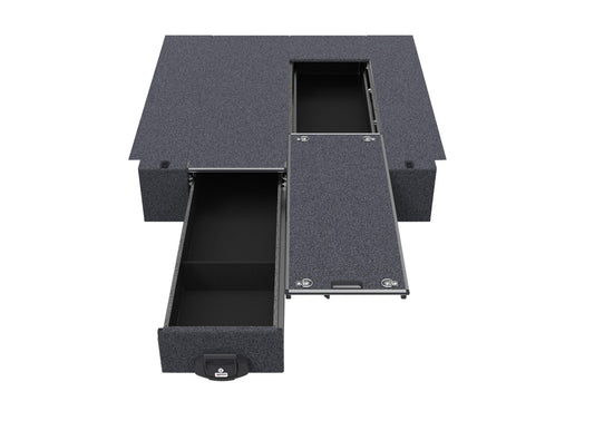 Single Roller Floor Drawers - Nissan Navara D40 Rx King/extra Cab 11/2005-03/2015