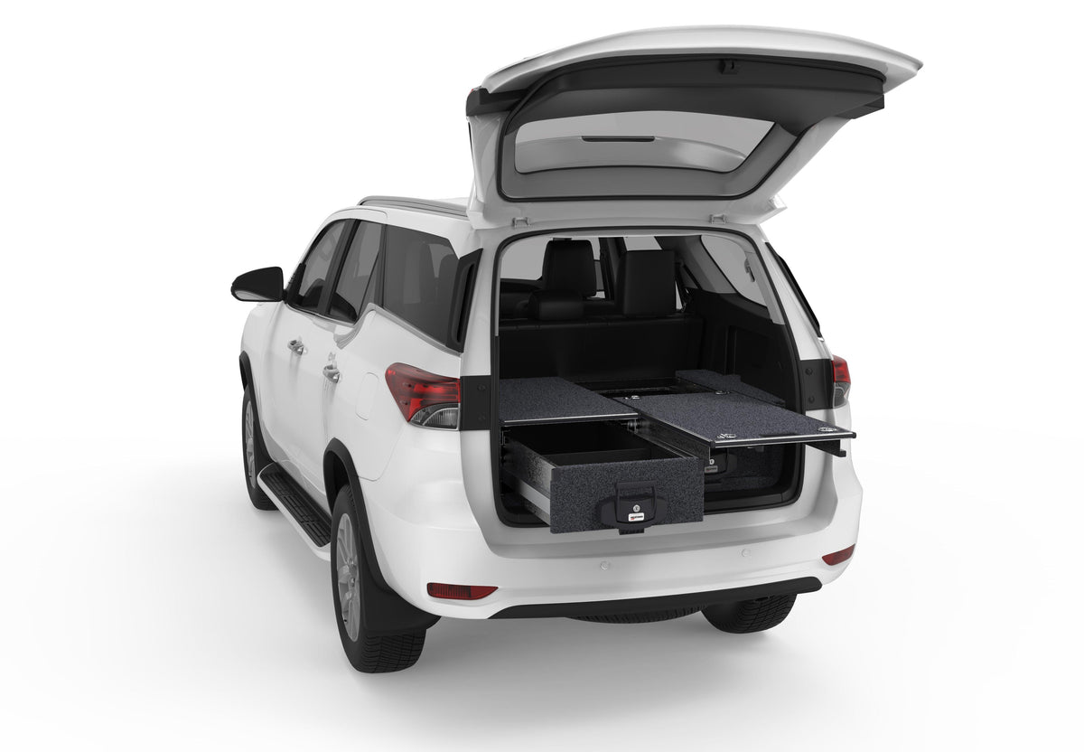 Single Roller Floor Drawers - Toyota Fortuner Wagon 01/2015-current