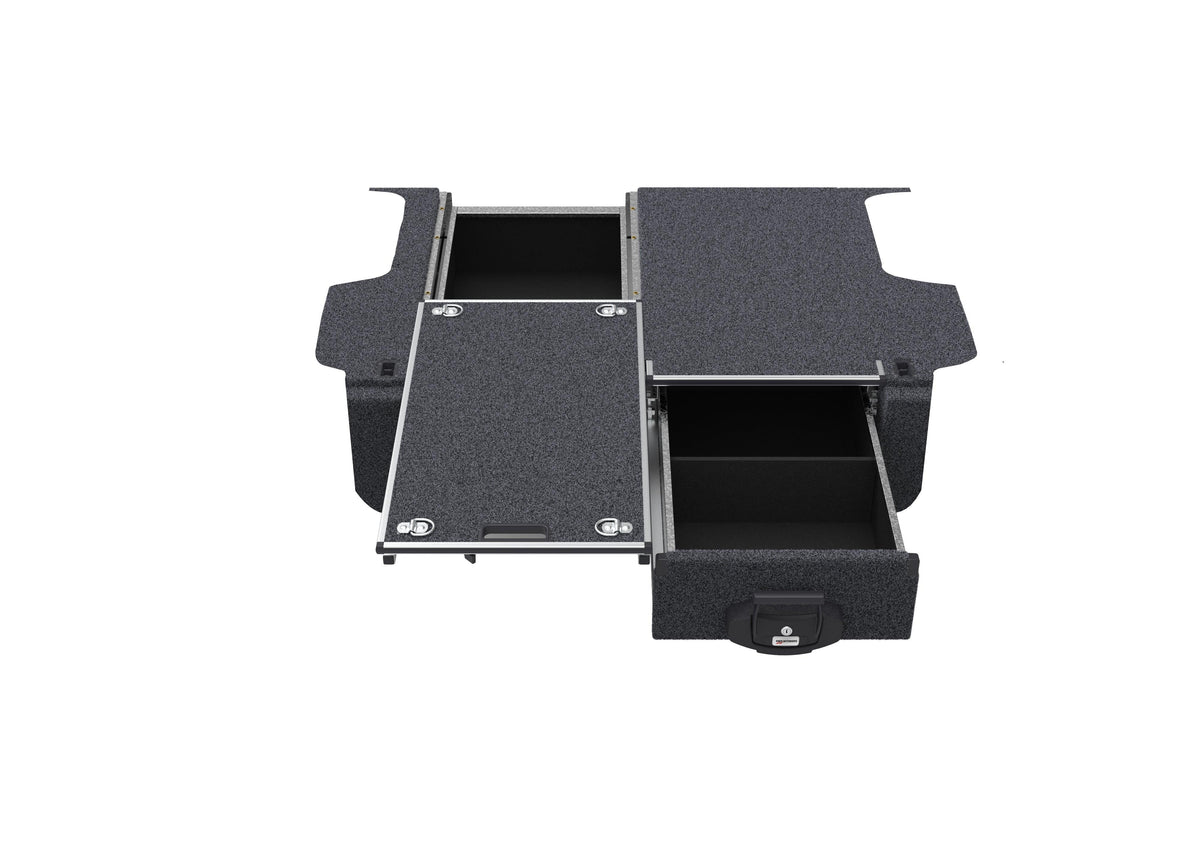 Single Roller Floor Drawers - Toyota Landcruiser Prado 150 Series Gx 7 Seat Wagon 11/2009-current