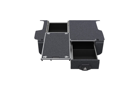 Single Roller Floor Drawers - Toyota Landcruiser Prado 150 Series Gxl/vx/kakadu Wagon 11/2009-current