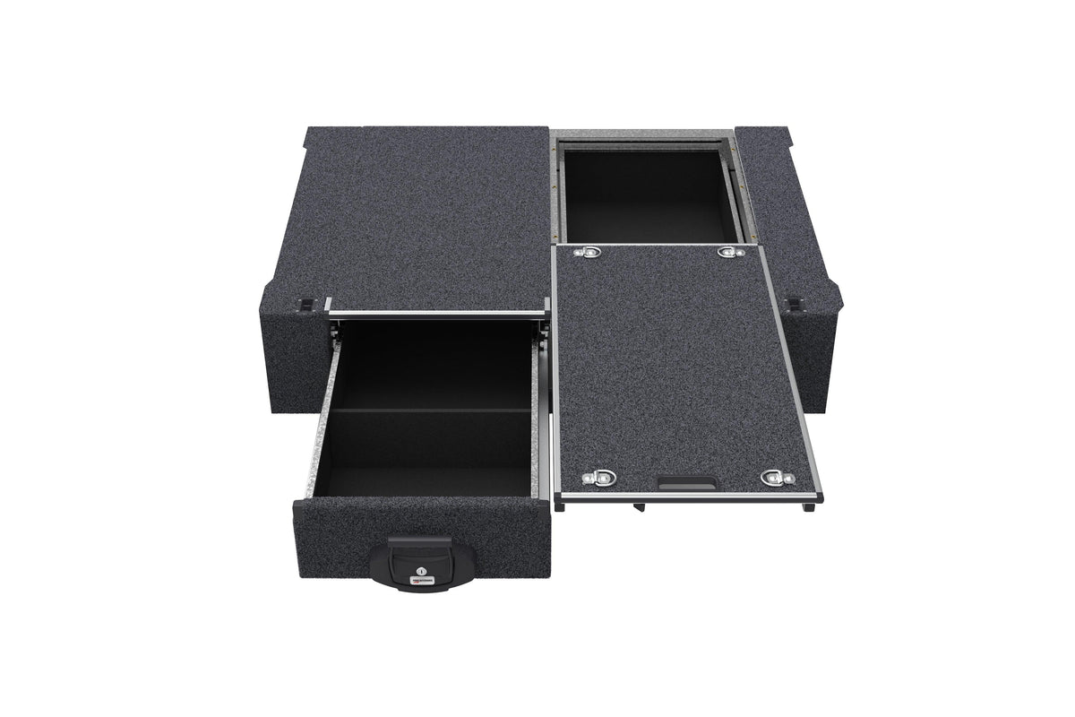 Single Roller Floor Drawers - Nissan Patrol Gu Wagon Without Rear Air Con 11/1997-12/2016
