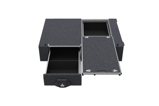 Single Roller Floor Drawers - Nissan Patrol Gu Wagon With Rear Air Con 11/1997-12/2016