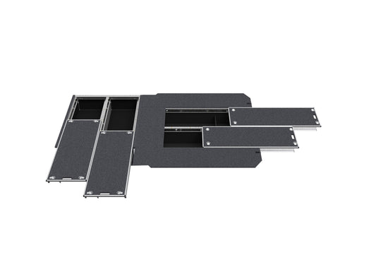 Dual Roller Floor Side Drawers & Dual Roller Floor Rear Drawers - Toyota Hiace Van 05/2019-current