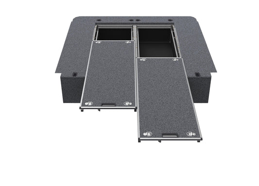Dual Roller Floor Drawers - Nissan Navara D40 Stx Dual Cab 11/2005-03/2015