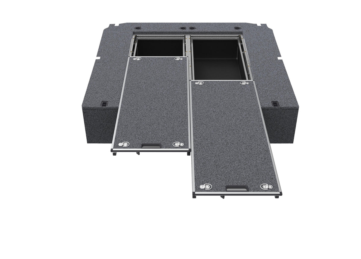 Dual Roller Floor Drawers - Mitsubishi Triton Mn Dual Cab 10/2009-02/2015