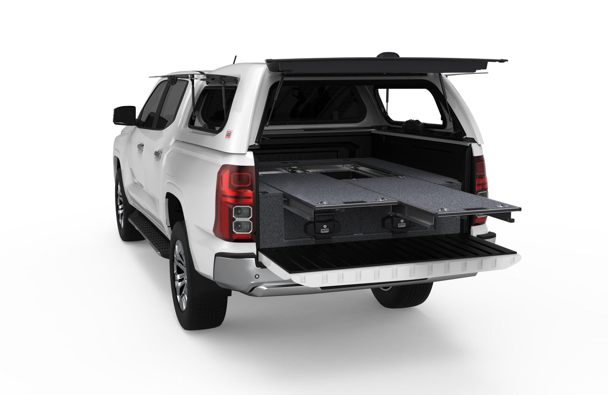 Dual Roller Floor Drawers - Mitsubishi Triton Mv Dual Cab 01/2024-current