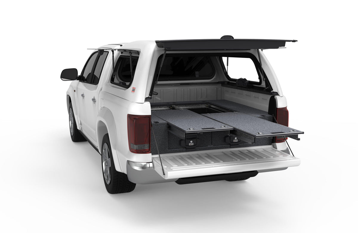 Dual Roller Floor Drawers - Volkswagen Amarok Generation 1 Dual Cab 01/2010-04/2023