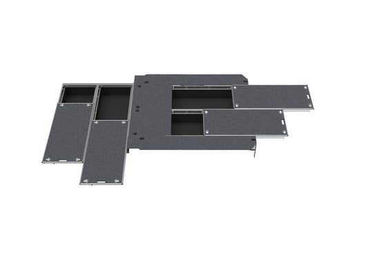 Dual Roller Floor Side Drawers & Dual Roller Floor Rear Drawers - Toyota Hiace Slwb Van 08/2022-current