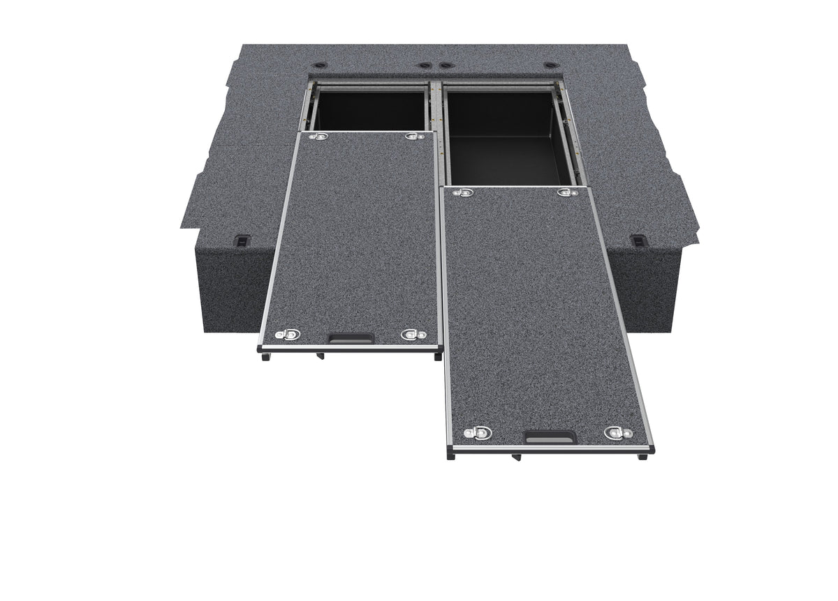 Dual Roller Floor Drawers - Ford F150 Max Internal Tray Length 1700mm 5'7'' 10/2023-current
