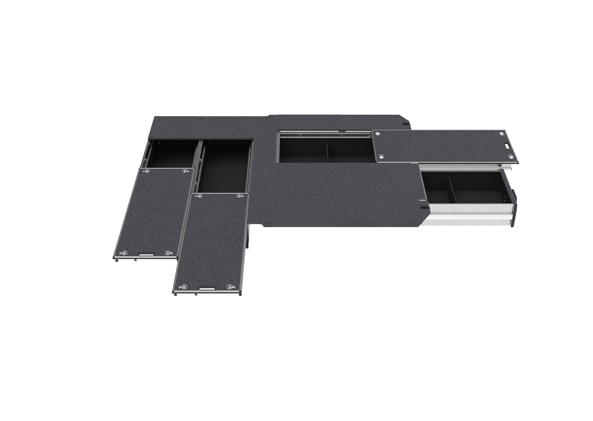Dual Roller Floor Side Drawers & Single Roller Floor Rear Drawers - Toyota Hiace Van 05/2019-current