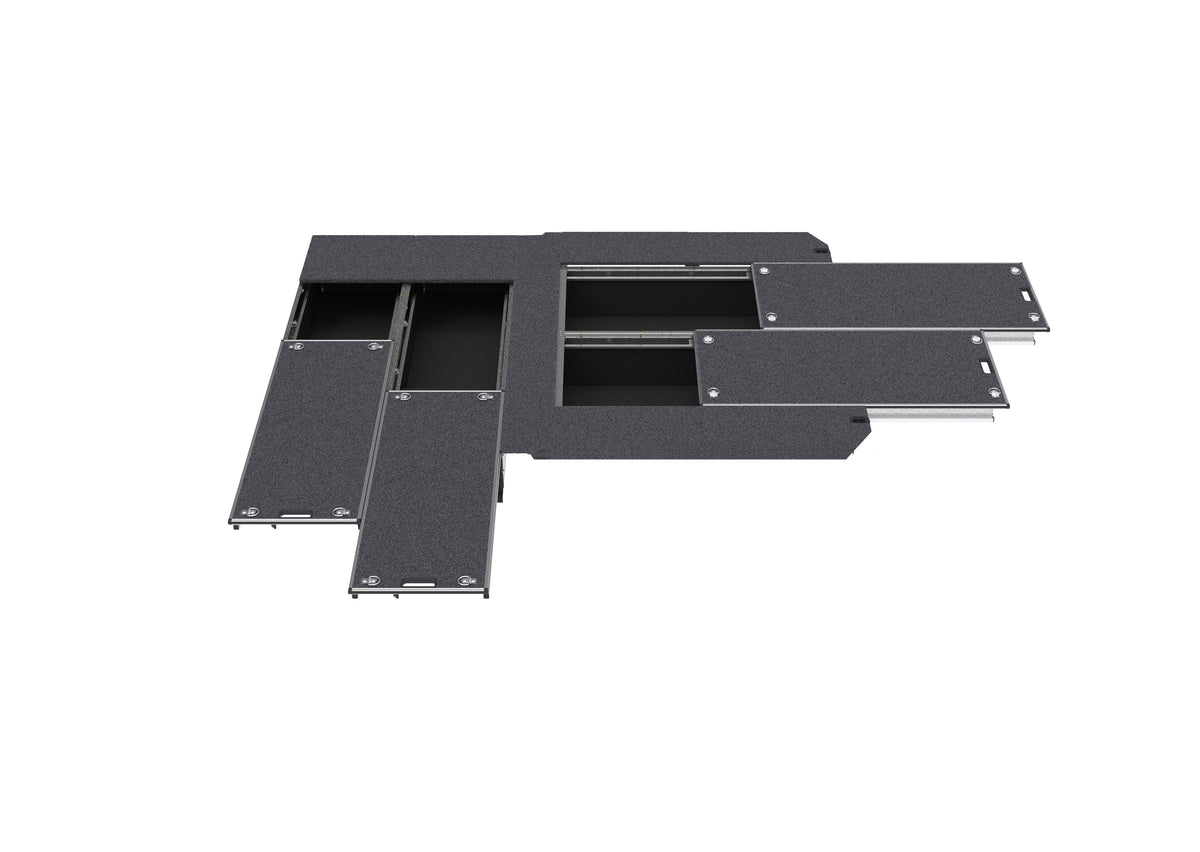 Dual Roller Floor Side Drawers & Dual Roller Floor Rear Drawers - Toyota Hiace Van 05/2019-current
